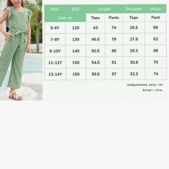 🆕⭐Blue polka dot pant set - Picture 6 of 8